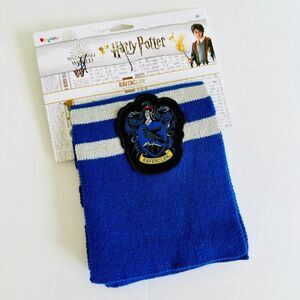 Harry Potter Ravenclaw Scarf 60" Winter Accessory Disguise NWT Blue Gray Patch